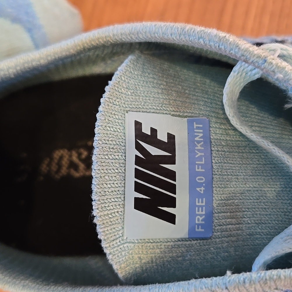 Nike Free Flyknit 4.0 Light Blue Size 8.5 Women's US - Picture 8 of 8